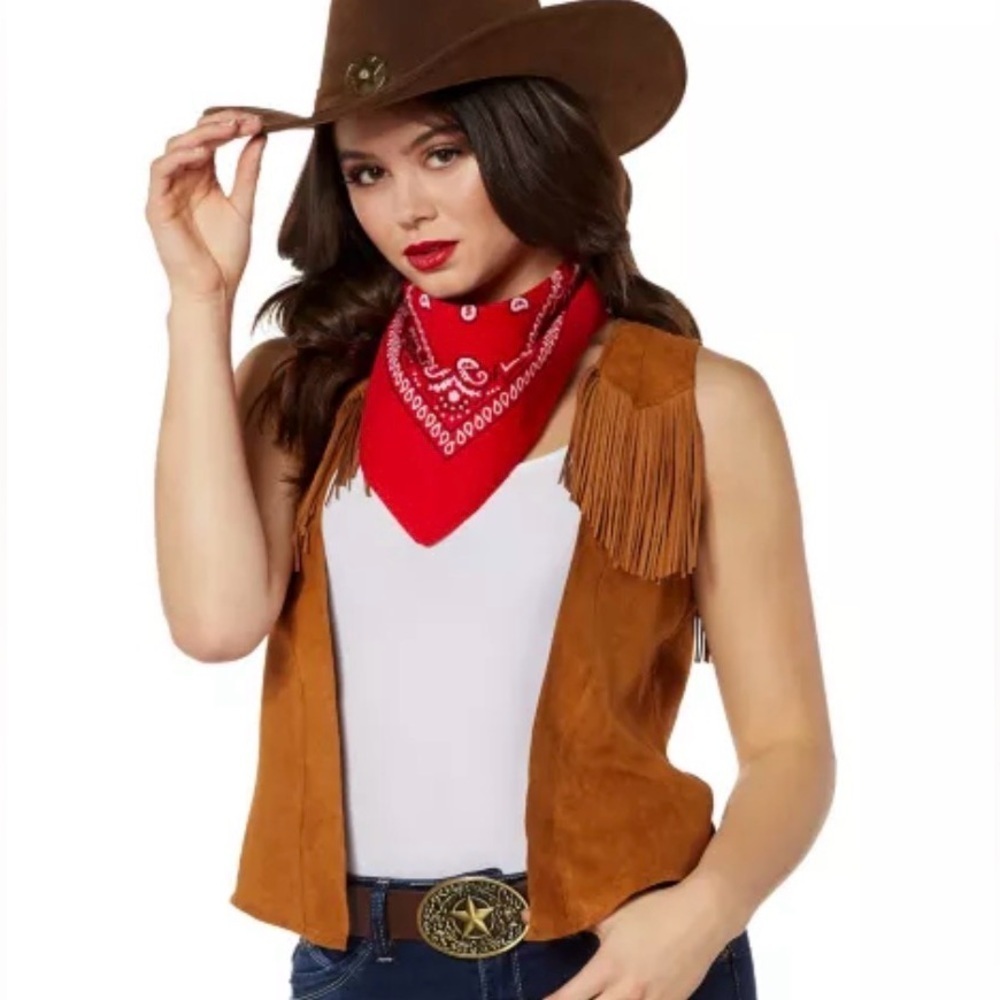 Spirit Tan Vest with Fringe